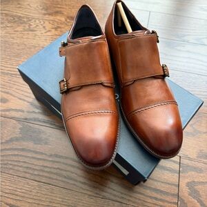 NIB Cole Haan Warner Grand Monk Shoes – British Tan – Men’s Size 10